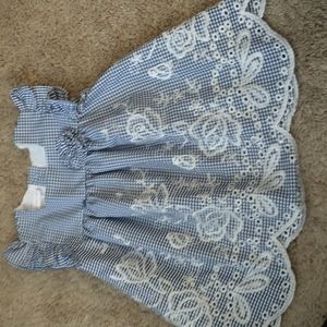 2 For 15 Sale! Bonnie Baby Blue Gingham Dress